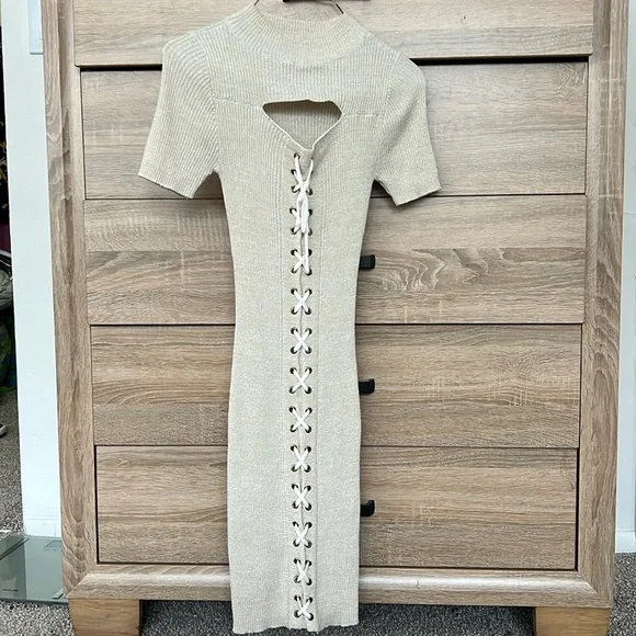 Dresses | Cream Colored Midi Dress | Poshmark